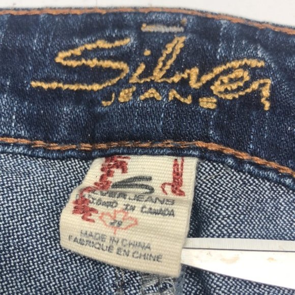 RETRO SILVER AIKO BOOTCUT JEANS 29x31 EMBOSSED PATCH 😎 - Picture 3 of 14